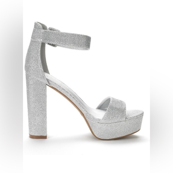 Dream Pairs Women's Hi-Lo High Heel Platform Pump Sandals Formal Heels 9.5 NEW - Picture 3 of 12
